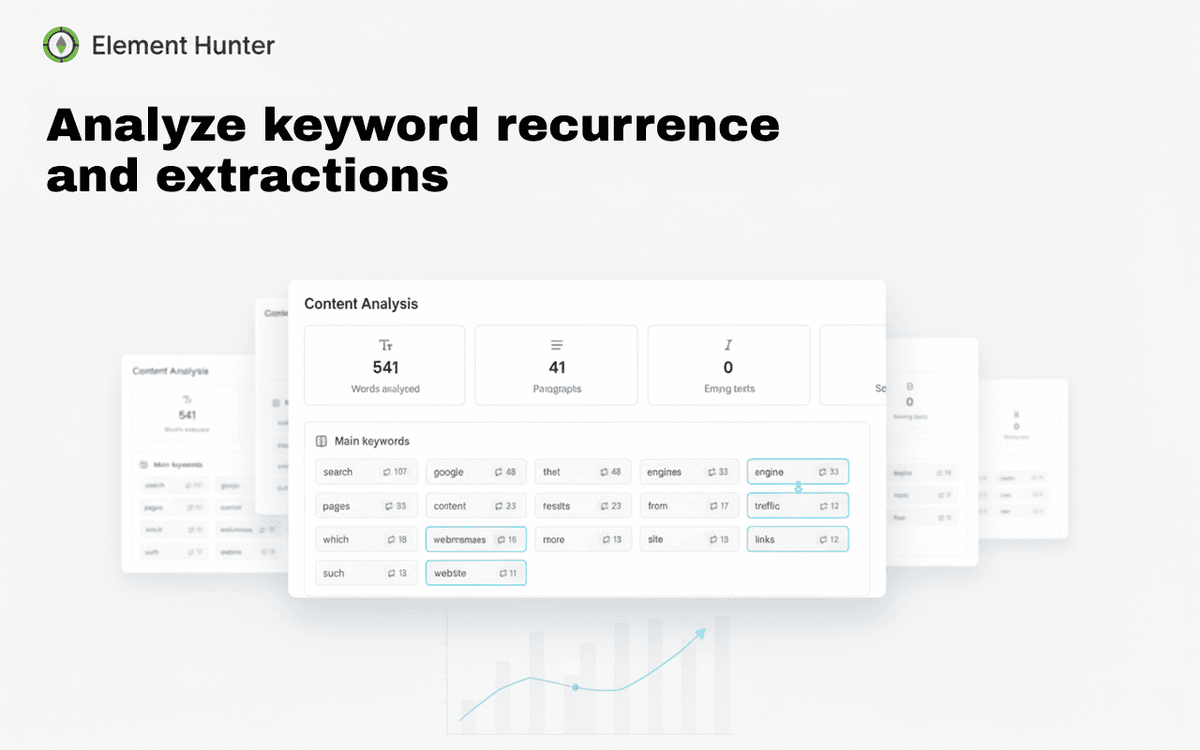 Analyse de contenu Element Hunter